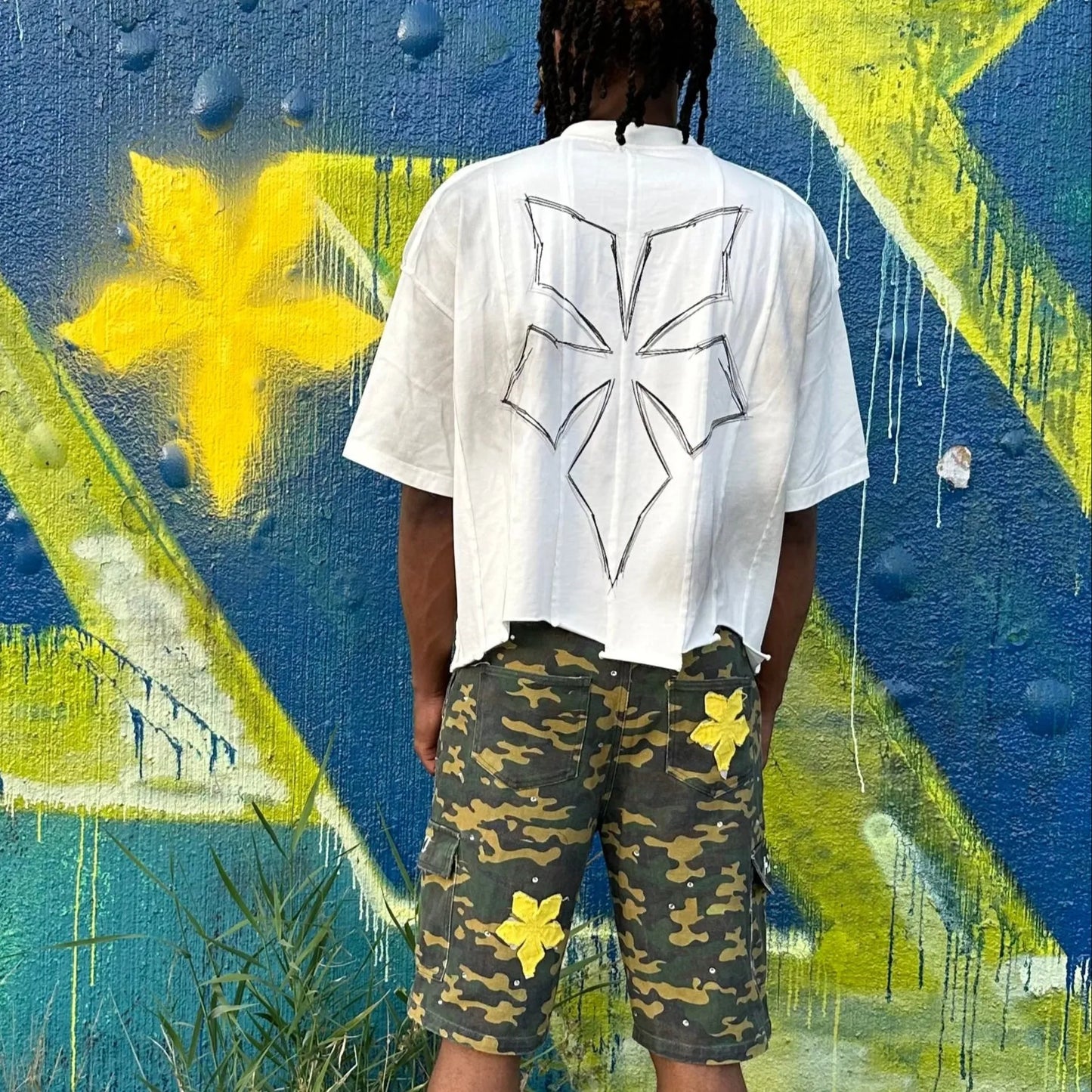 CAMO RHINESTONE HXL JORTS