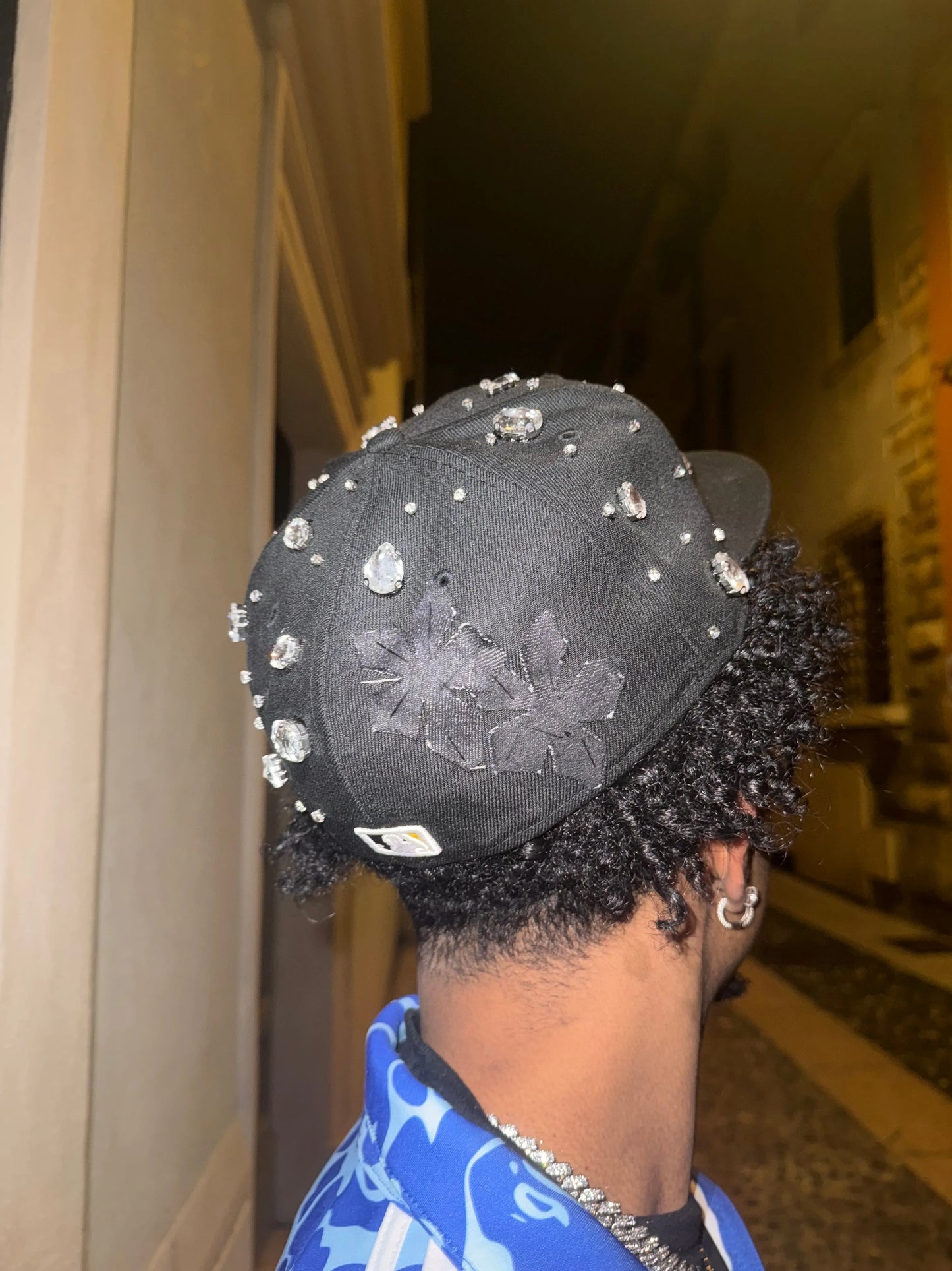 P RHINESTONE CUSTOM HAT