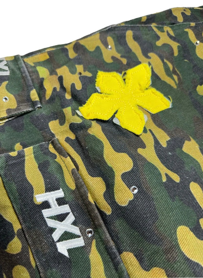 CAMO RHINESTONE HXL JORTS