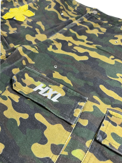 CAMO RHINESTONE HXL JORTS